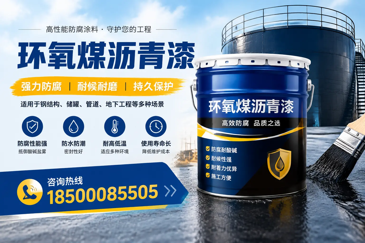环氧煤沥青漆在工业中的应用，菏泽企业的选择
